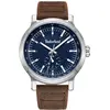 Image de Timberland, Montre, Discoll, Bleu, Turquoise, Argent, Marron, (Horloge analogique, 46 mm)