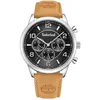 Image de Timberland, Montre, Montre pour homme TDWGF0042102, Noir, Argent, (Chronographe, Horloge analogique, 44 mm)