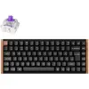 Image de Keychron K2 HE (DE, Filaire, Sans fil), Clavier, Noir, Multicolore