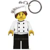 Image de Dungeons & Dragons, Unisexe, Porte-clés, LEGO Minifigures Schlüsselanhänger mit Leuchtfunktion Gourmet Chef 8 cm, Multicolore