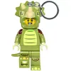 Image de LEGO, Unisexe, Porte-clés, Minifigures Schlüsselanhänger mit Leuchtfunktion Triceratops Kostüm-Fan 8 cm, Multicolore