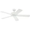 Image de Westinghouse 7826940 Monarch Ventilateur de plafond Métal blanc [Classe énergétique A+]