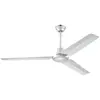 Image de WESTINGHOUSE LIGHTING 7250140 VENTILATEUR POUR PLAFOND INDUSTRIAL AVEC INTERRUPTEUR MURAL ET MODE ÉTÉ/HIVER ARGENT Ø 142 CM