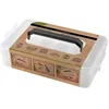 Image de Boîte de Rangement Empilable avec poignée - Organisation et Praticité pour Vos Fournitures de Couture - 25 x 16 x 7 cm - Milward(...) - Transparent
