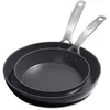 Image de Set de 2 poêles Copenhagen 20cm / 28cm - Greenpan - Noir - Céramique