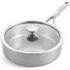 Image de KitchenAid 3PLY Cvd Skillet 24cm / 3.10L Uncoated, Poêle + casserole, Argent