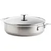 Image de KitchenAid Patelnia stalowa z pow ok , g  boka z pokrywk  28 cm, Ustensile de cuisine : accessoires, Argent