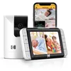 Image de KODAK Cherish C525P Moniteur vidéo Intelligent pour bébé, vidéo de qualité pour des vérifications Rapides et en Toute Confiance, Longue durée de Vie de la Batterie Pendant la Nuit et Les Siestes