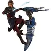 Image de Figurine Hot Toys TMS020 - Star Wars : The Clone Wars - Anakin Skywalker And Stap Deluxe Version
