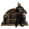 Image de Figurine Hot Toys TMS056D - Star Wars : The Mandalorian - Boba Fett Repaint Armor Version & Throne Deluxe Version