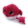 Image de Peluche Gobetou le poisson globe maman et son bébé Betterave Les Ptipotos