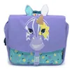 Image de Les Déglingos - Cartable maternelle 32cm "Kiprokos le zèbre" - 32 x 29 x 10 cm - Violet