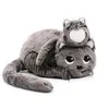 Image de Peluche chat Miaou maman et son bébé gris