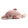 Image de Peluche Dauphin rose maman bébé Ptipotos Les Déglingos