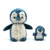 Image de Ptipotos Pingouin maman et bebe - Bleu