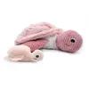 Image de Peluche tortue géante Sauvenou maman et son bébé rose - Les Ptipotos