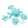 Image de Les Déglingos Les PTIPOTOS by Peluche ILOVEYOU Homard Maman and Bebe Bleu Aqua