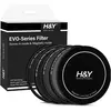 Image de H&Y Kit de filtres vidéo HD EVO ND 77mm (Filtre gris neutre), Filtre photo, Noir