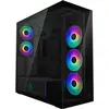 Image de Arctic Xtender Mirrow Black Design (noir, verre trempé x 2 (miroir)), Boîtier PC, Noir