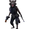 Image de Figurine Hot Toys - Gardiens De La Galaxie V2 - Masterpiece 1/6 Raccoon 16 Cm