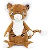 Image de Les Deglingos tigre en peluche junior 22 cm en peluche marron