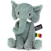 Image de Les Deglingos peluche éléphant vert 20 cm