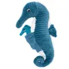 Image de Animal en peluche Globe Trotoys Flipetz hippocampe papa/bébé Bleu et Blanc