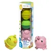 Image de Jeu d'éveil Lalaboom Tube perles éducatives Poussin et mouton 6 pièces