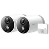 Image de Tapo C400S2 V1 - 2 x Caméras Tapo C400 + Concentrateur Tapo H200 - caméra de surveillance réseau - intérieur, extérieur - résistant à la poussière / résistant à l'eau - couleur (Jour et nuit) - 1920 x 1080 - 1080p - Focale fixe - audio - sans fi