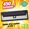 Image de PROJECTEUR DETECTEUR DE MOUVEMENTS à energie solaire 54 LED