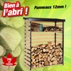 Image de Abri bois pin du Canada pour mettre vos bûches à l'abri - H.1,52M, L.1,19M, P.53,5M
