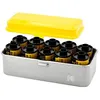 Image de KODAK Film Case (120/135) Boîtier Compact en Acier pour 8 Rouleaux de Film 120 ou 10 Rouleaux de Film 135, Capot Amovible, Finition Mate, Design Moderne, Protection Poussiere et Humidite - Jaune