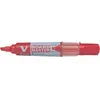 Image de Marqueur effaçable - Pour ardoise et tableau blanc - Rechargeable - Pointe biseautée - Rouge - Pilot - V-Board Master
