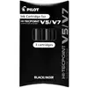 Image de Pilot, Cartouche de rechange + encrier, Recharge V5/V7 (Noir, 0.50 mm, 3 pcs)