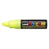 Image de Marqueur Pte large biseautée POSCA PC8K 8mm Jaune Fluo