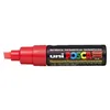 Image de Marqueur Pte large biseautée POSCA PC8K 8mm Rouge Fluo