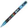 Image de Marqueur Posca - Pointe conique fine - Bleu clair pailleté - Posca