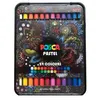 Image de POSCA Crayon de cire PASTEL KPA100, étui métallique de 24