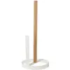 Image de Yamazaki Porte-rouleau de cuisine rond TOSCA, Distributeur d'essuie-tout, Blanc