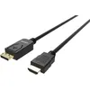 Image de Vision TC 1MDPHDMI/BL câble vidéo et adaptateur 1 m DisplayPort HDMI Type A (Standard) Noir