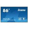 Image de iiyama ProLite LH8675UHS-B1AG - Classe de diagonale 86" écran LCD rétro-éclairé par LED - signalisation numérique - avec lecteur multimédia intégré, SDM Slot PC - Android - 4K UHD (2160p) 3840 x 2160 - noir