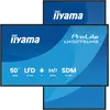 Image de iiyama 50" 3840x2160, UHD VA panel, Haze 25%, 5 (3840 x 2160 pixels, 49.50"), Affichage dynamique, Noir