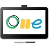 Image de Wacom One 13 touch Stift-Display (13", 2540 lpi), Tablette graphique, Blanc, Noir