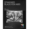 Image de Wacom Plume noire standard (paquet de 5), Accessoires pour stylet, Noir