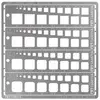 Image de Tamiya Modeling Quadrat Pochoir 1-10mm (4) PE