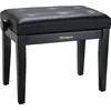 Image de Roland Piano Bench, Satin Black, Vinyl Seat Banquettes Clavier