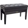 Image de Banquette Clavier Roland Duet Size Polished Ebony Vinyl Seat