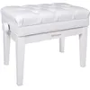 Image de Roland Banc de Piano Couleur Blanc Poli Banquettes Clavier