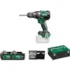 Image de Hikoki, Perceuse + Visseuses sans fil, DS18DCWPZ Visseuse sans fil multivoltage 18V 5.0Ah Li-Ion dans un coffret HSC II (Perceuse-visseuse)