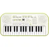Image de Casio Clavier SA-50 (32 Boutons), Synthétiseur, Blanc, Vert